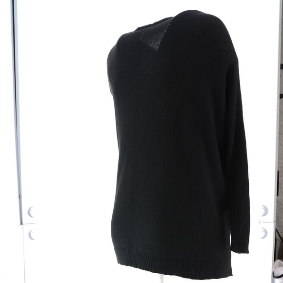 NWT SKINNYGIRL SUNDAZED MOUJ CARDIGAN SWEATER BLACK SMALL - Picture 7 of 14